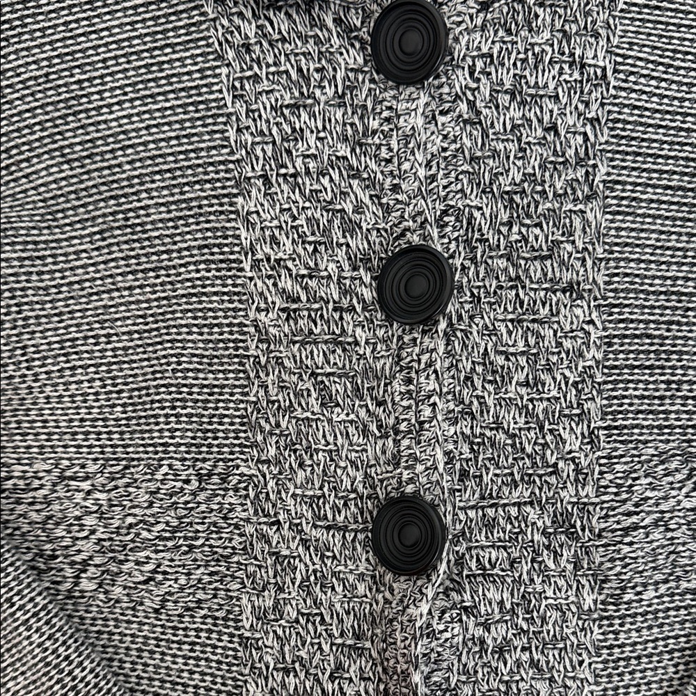 NIC+ ZOE Women's Gray Knit cardigan sweater size Medium - Picture 7 of 11